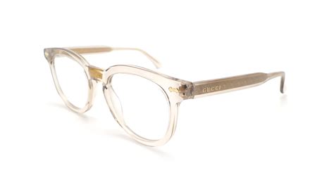 clear framed gucci glasses|transparent gucci glasses.